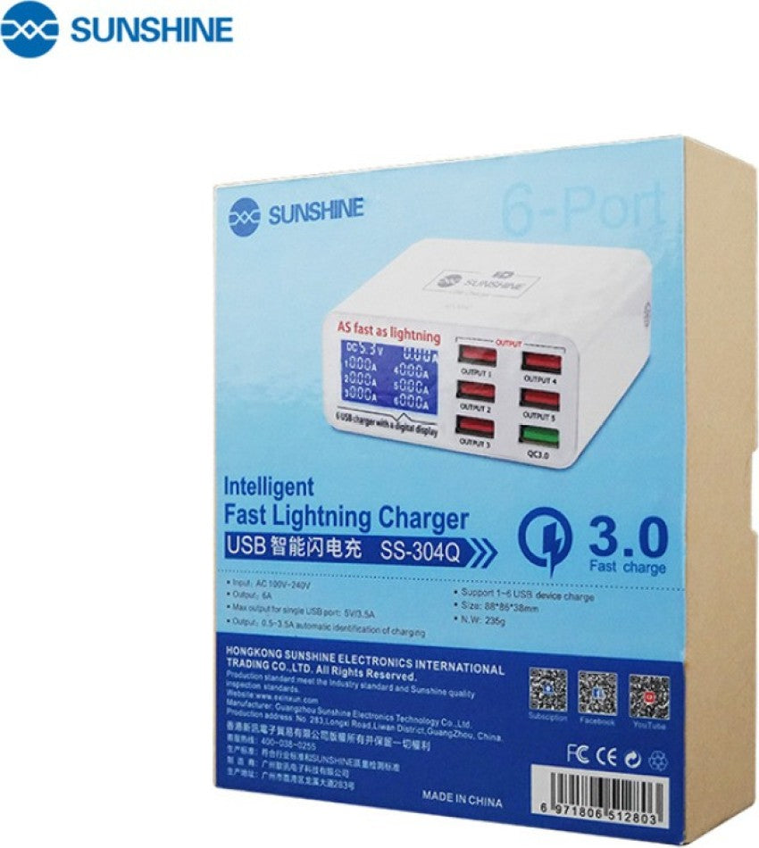 Multi Port Charger Sunshine SS-304Q