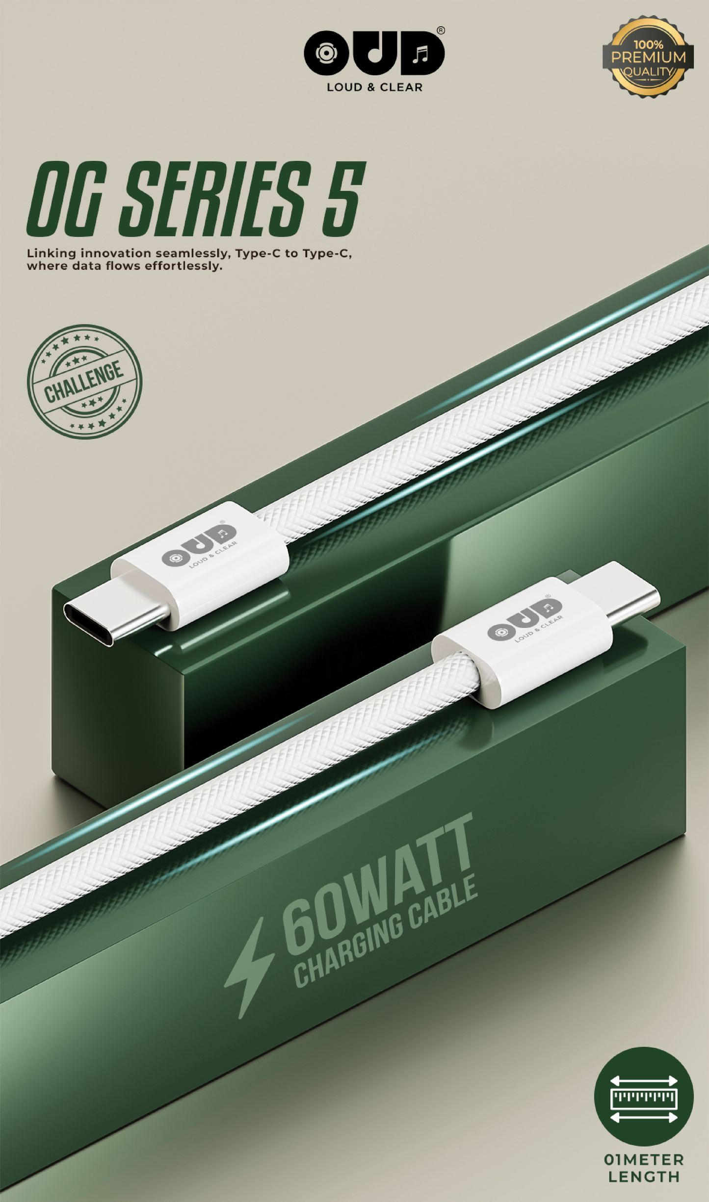 OUD Challenge Data Cable OG SERIES 5 C-TO-C