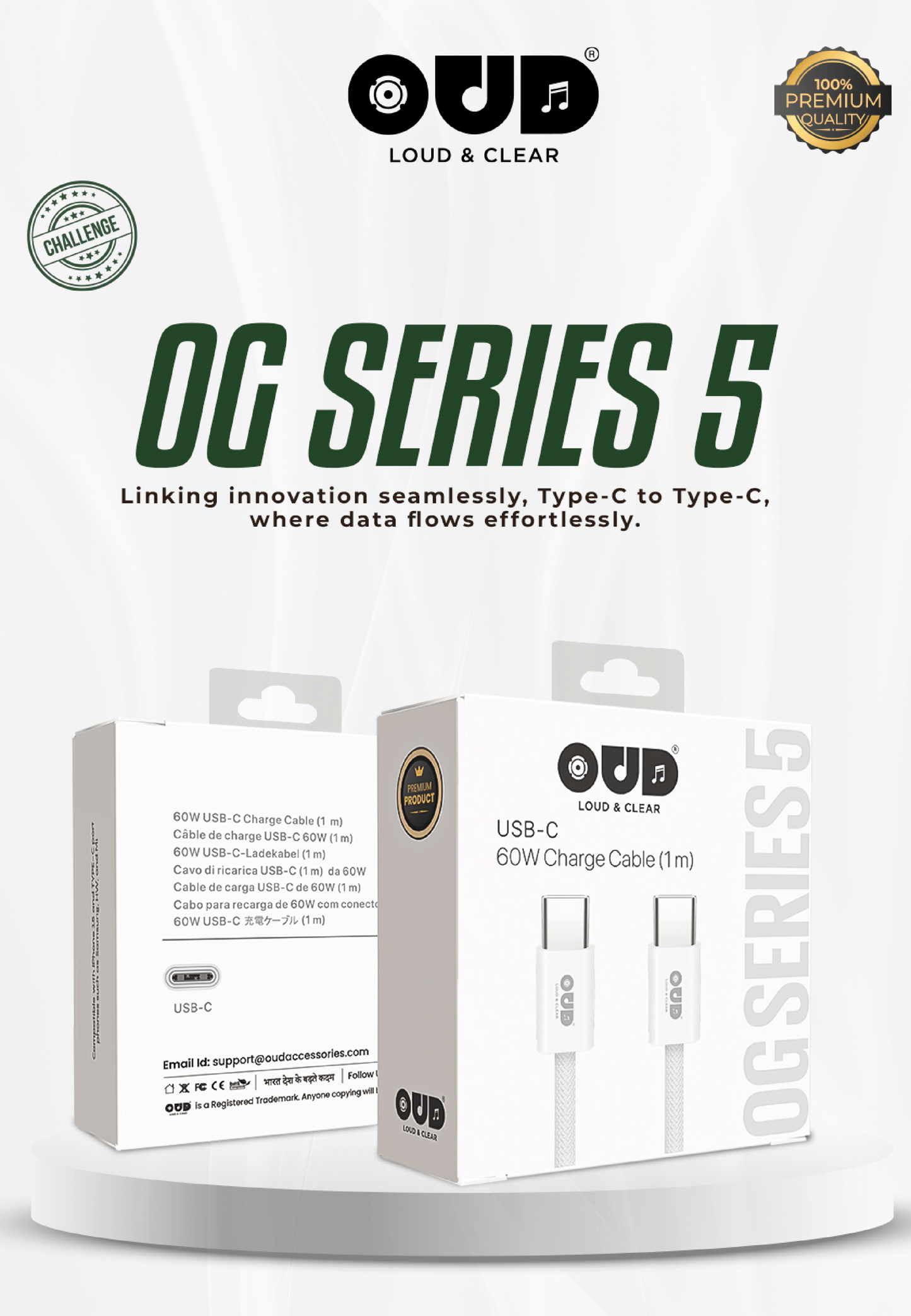 OUD Challenge Data Cable OG SERIES 5 C-TO-C