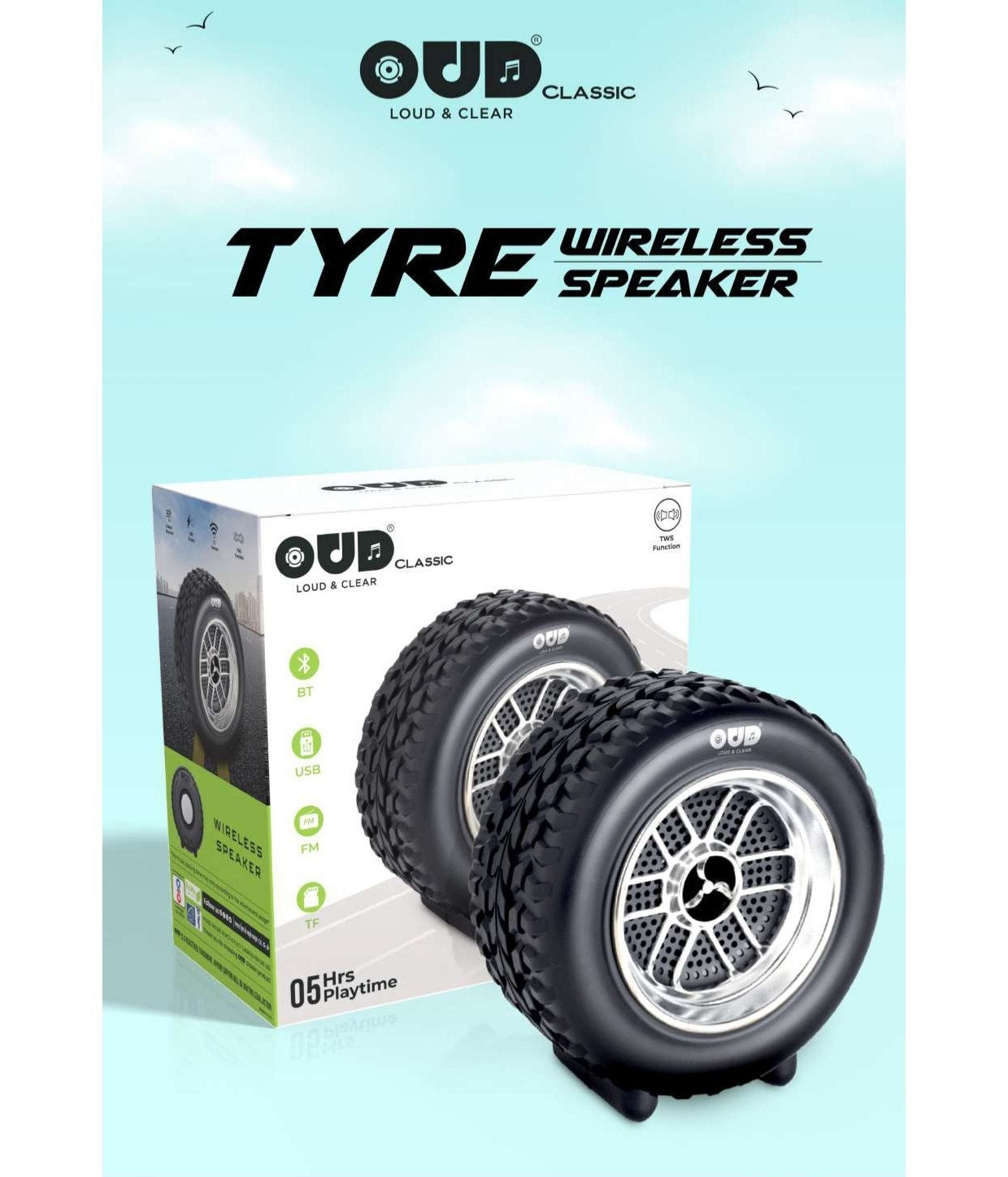OUD Classic Bluetooth Speaker TYRE