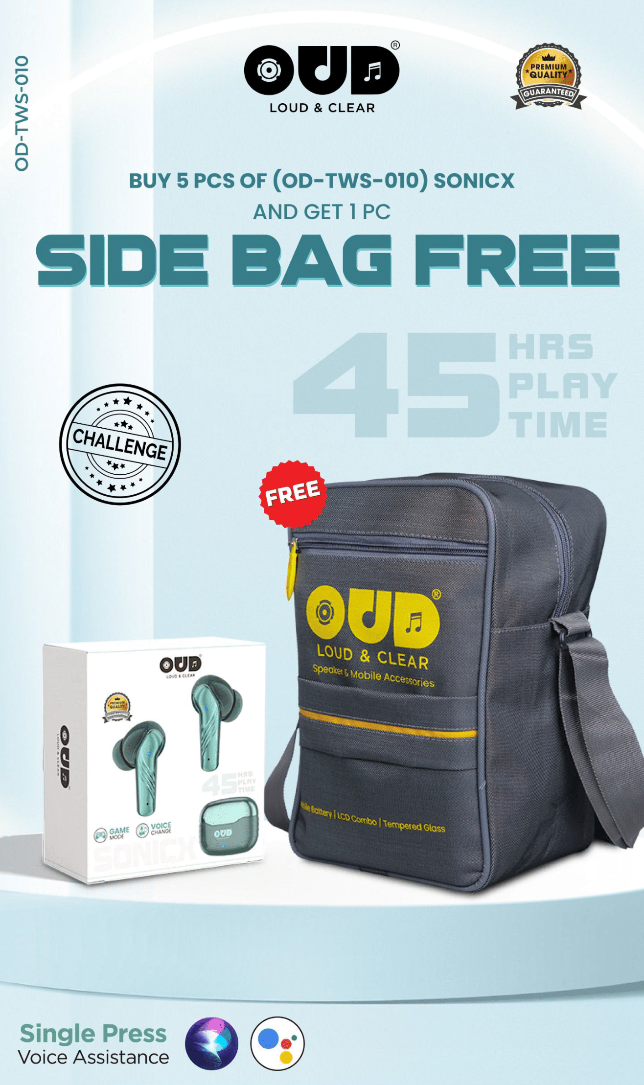 OUD Challenge Earbuds SONICX