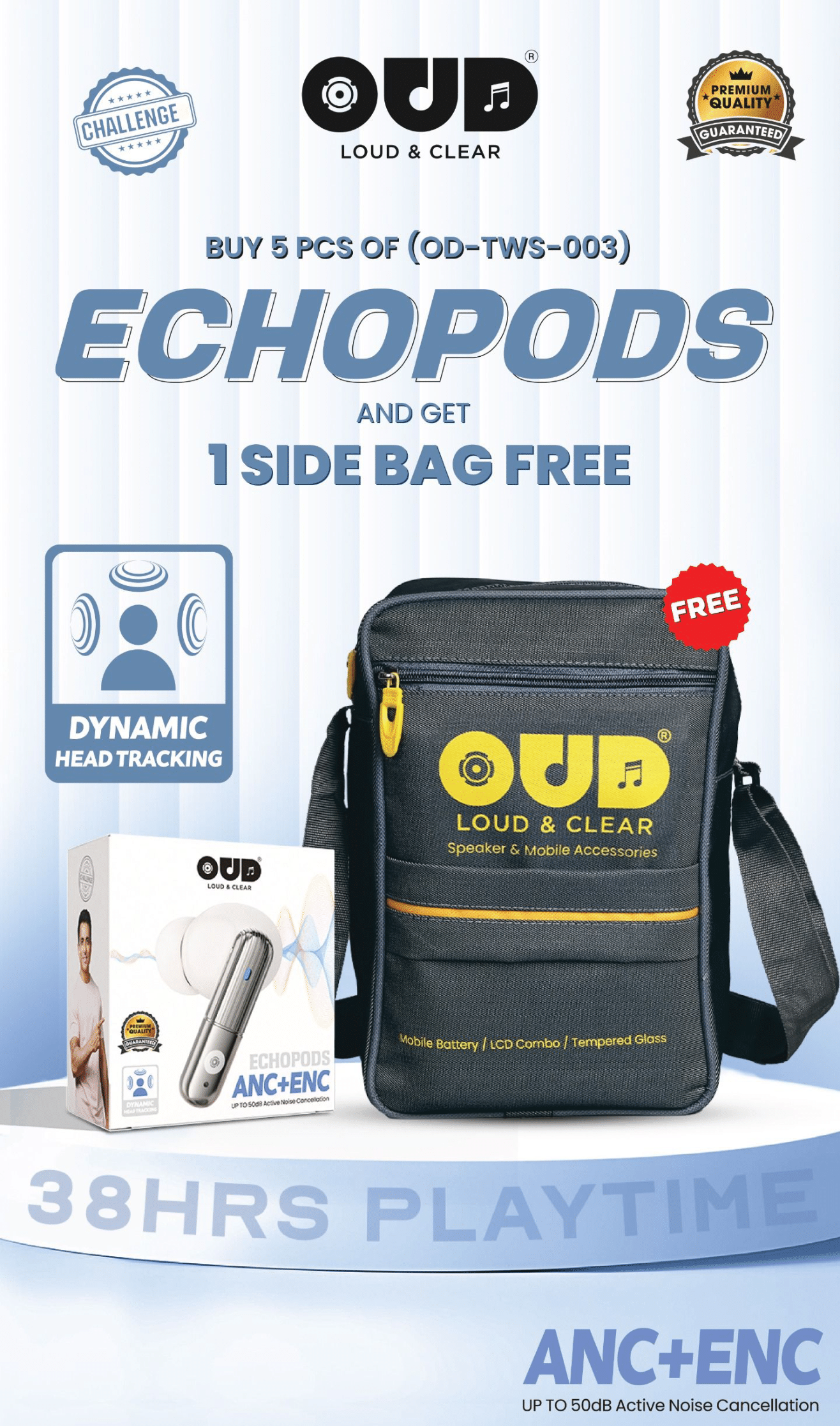OUD Challenge Earbuds ECHOPODS