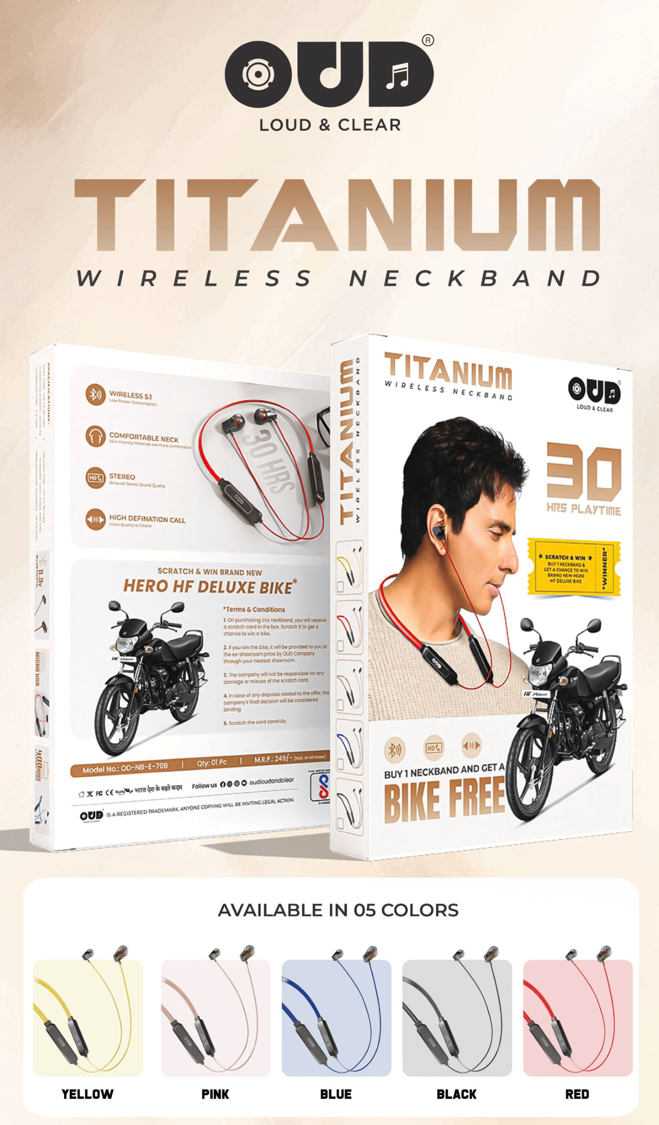 OUD Neckband NB-E70B