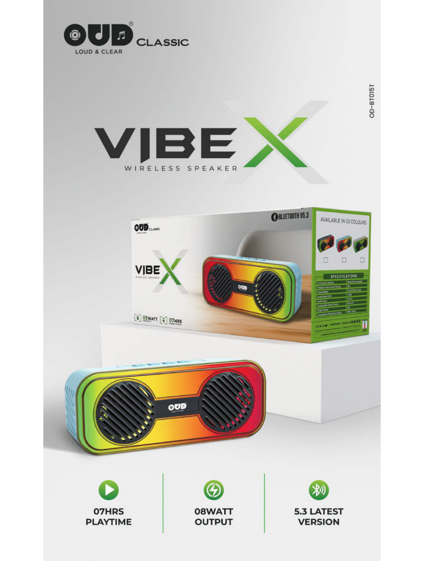 OUD Classic Bluetooth Speaker VIBE X