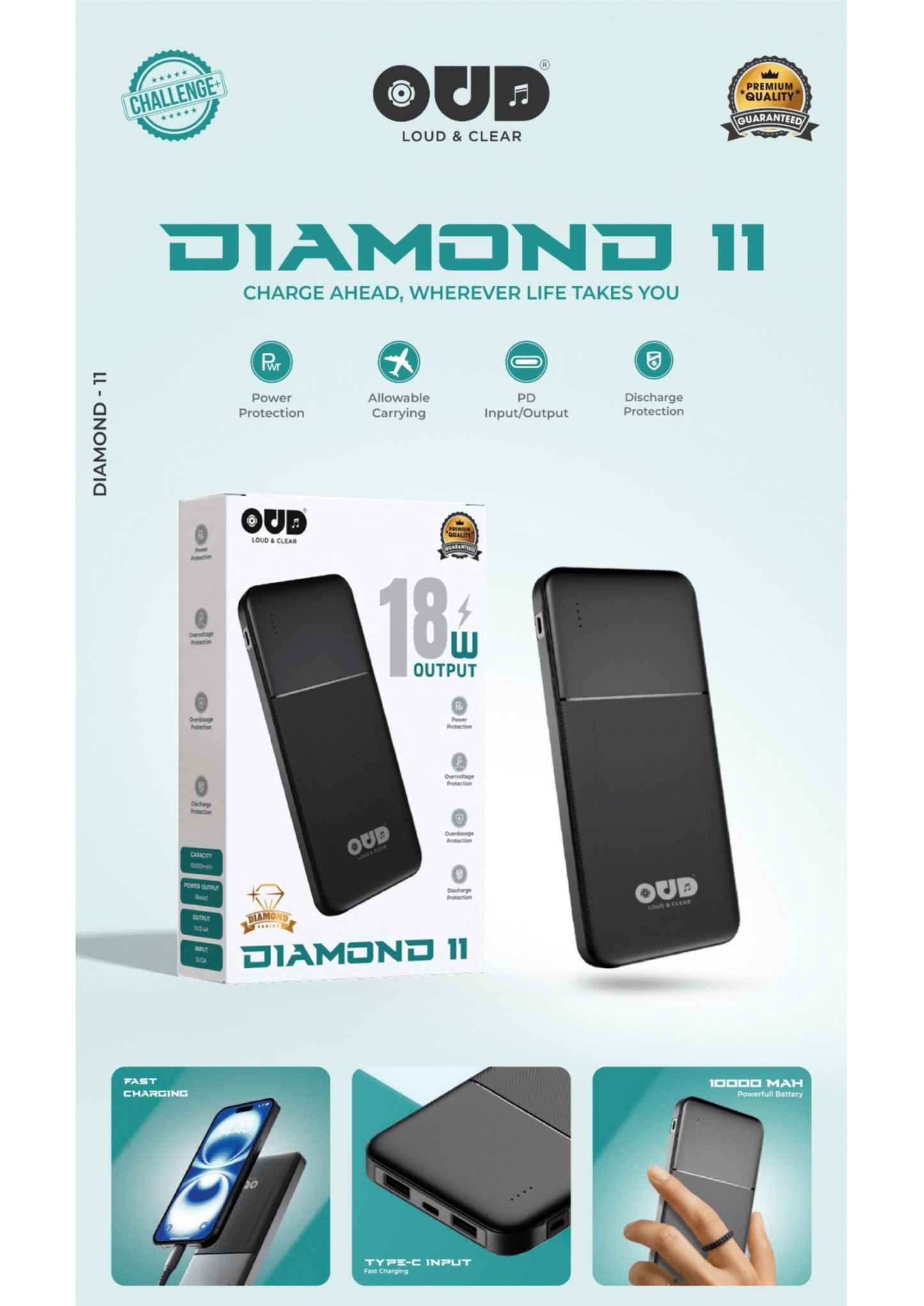 OUD Challenge DIAMOND-11 Power Bank