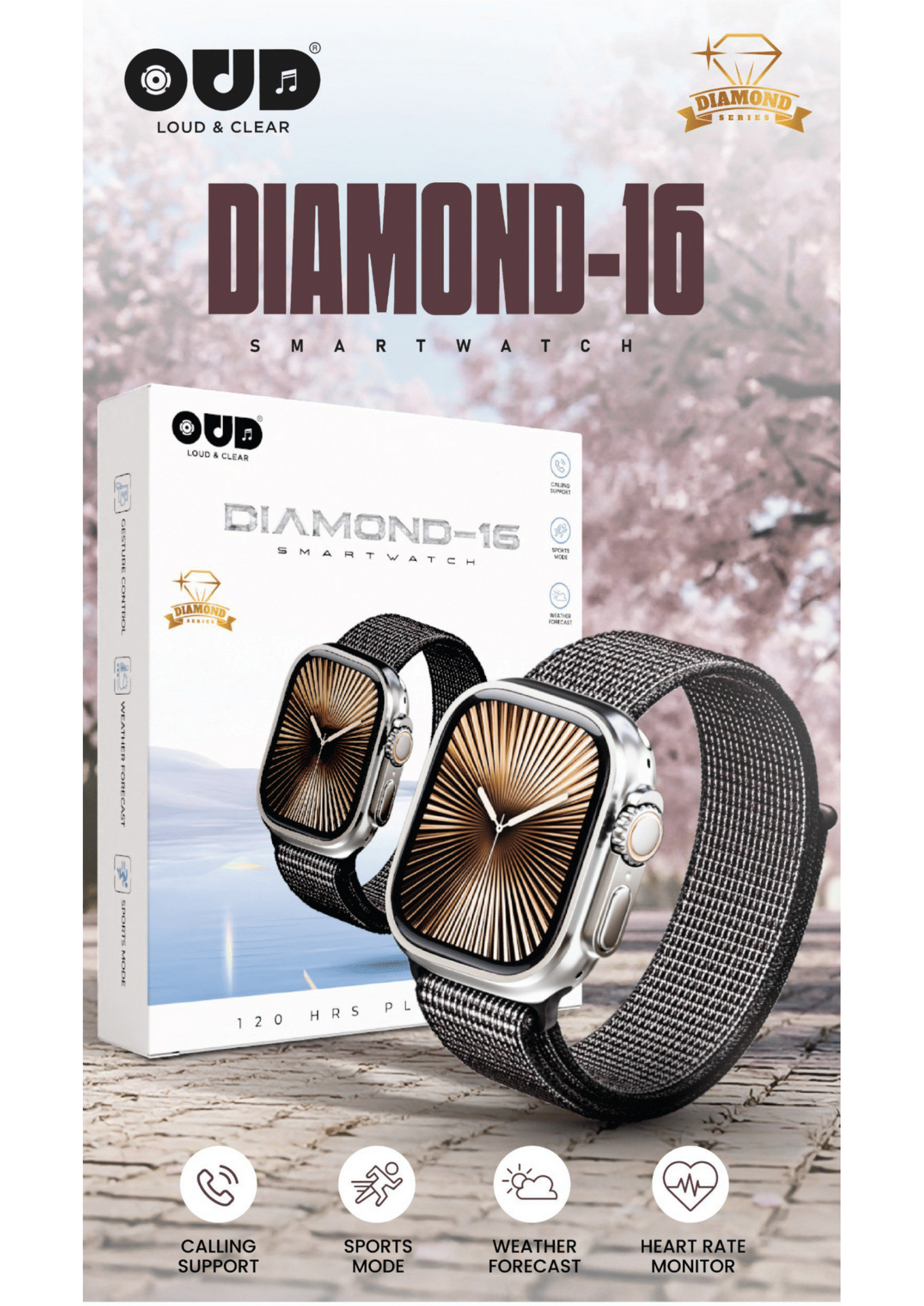 OUD DIAMOND-16 Smart Watch