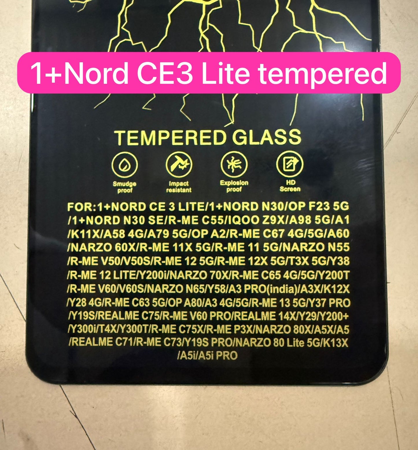 Tempered Glass ESD ONEPLUS