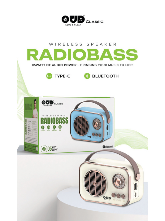 OUD Classic Bluetooth Speaker RADIOBASS