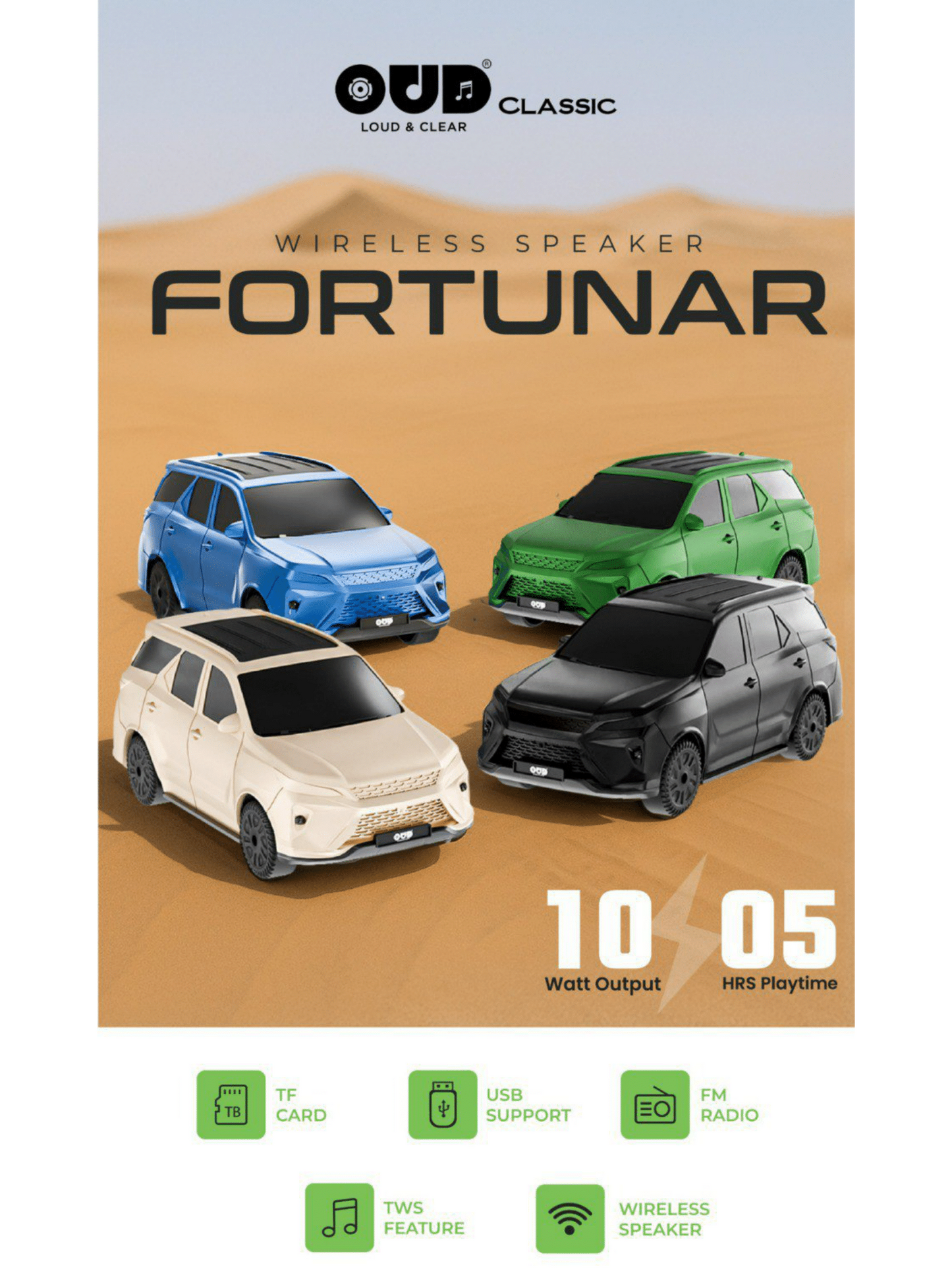 OUD Classic Bluetooth Speaker FORTUNAR