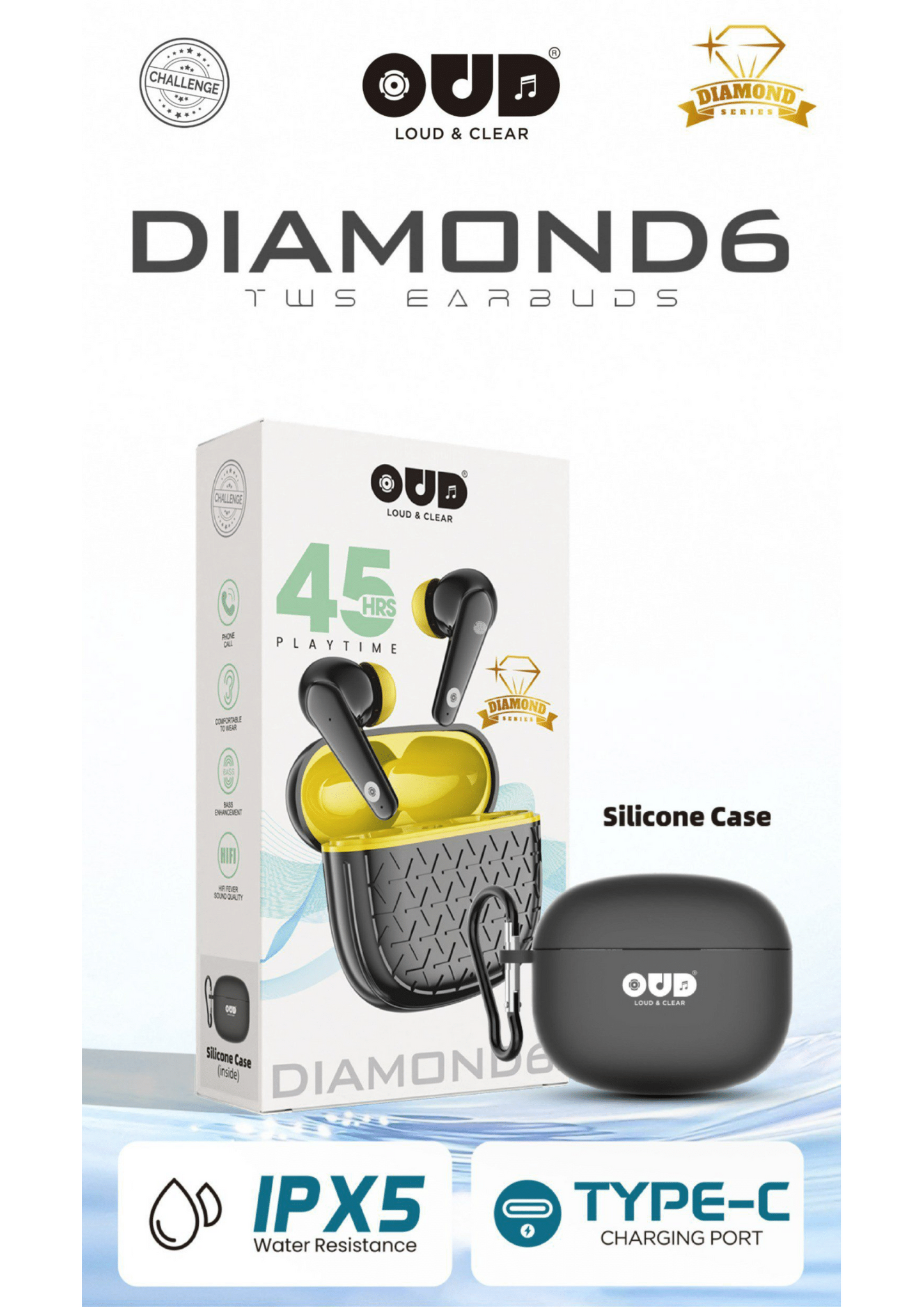 OUD Challenge DIAMOND-6 Earbuds