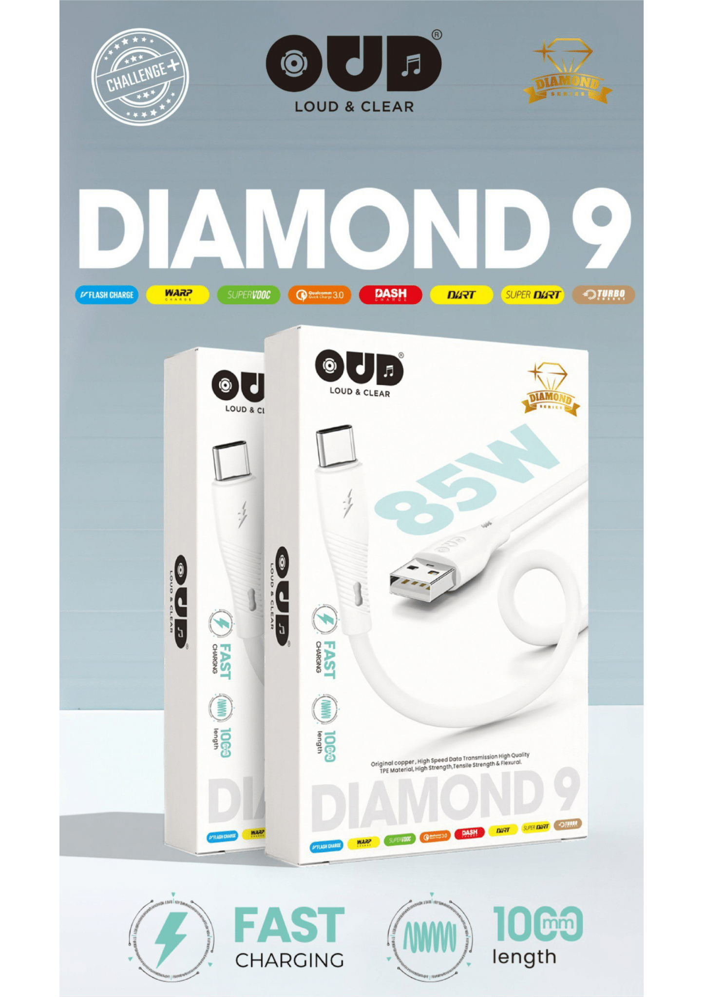 OUD Challenge DIAMOND-9 Data Cable
