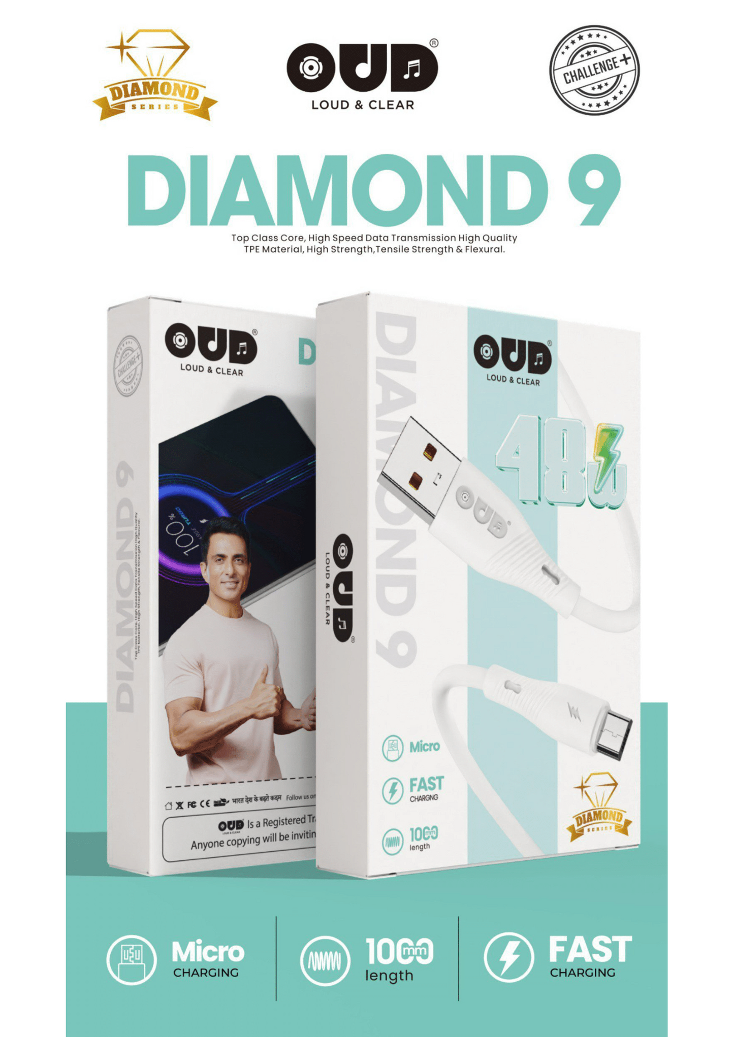 OUD Challenge DIAMOND-9 Data Cable