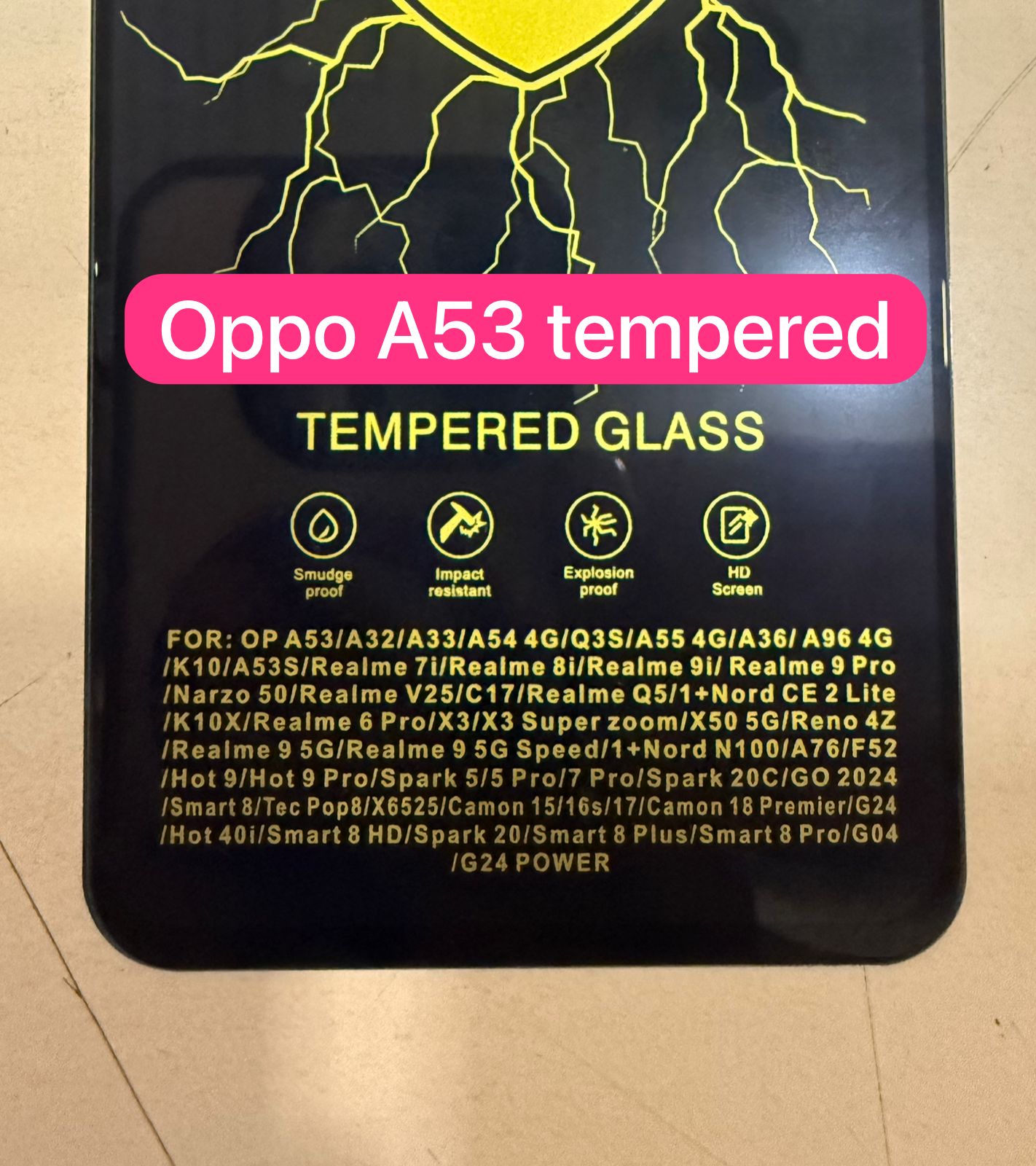 Tempered Glass ESD TECNO