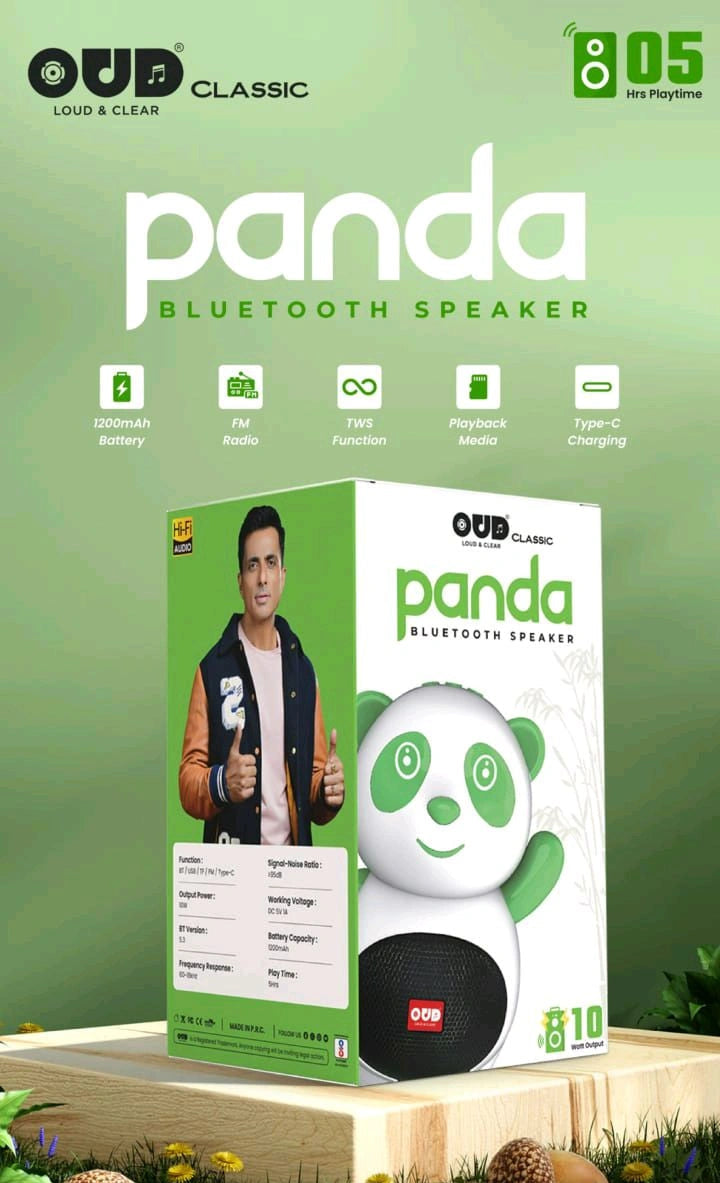 OUD Classic Bluetooth Speaker PANDA